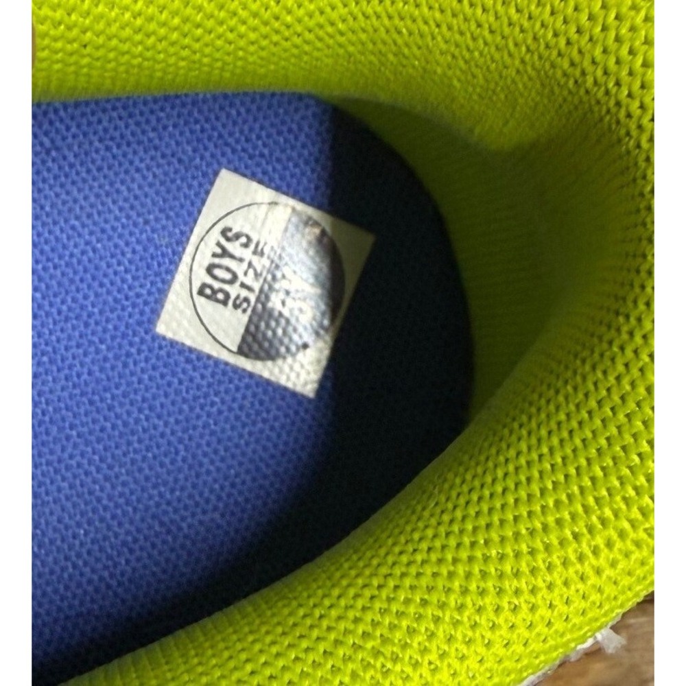 Nike Air Force 1 Low Kids White Lime Green Blue Iridescent DJ1767-100 Size 5Y - Picture 9 of 9